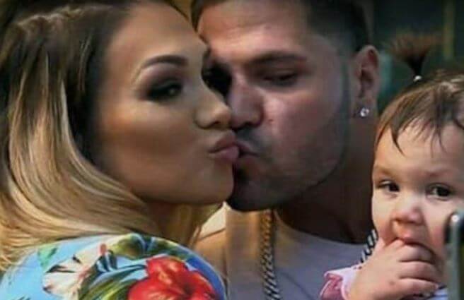 Ariana Sky Magro with her parents Jen Harley and Ronnie Ortiz Magro.